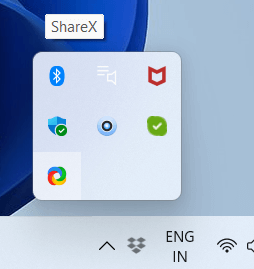 ShareX by opening from start 