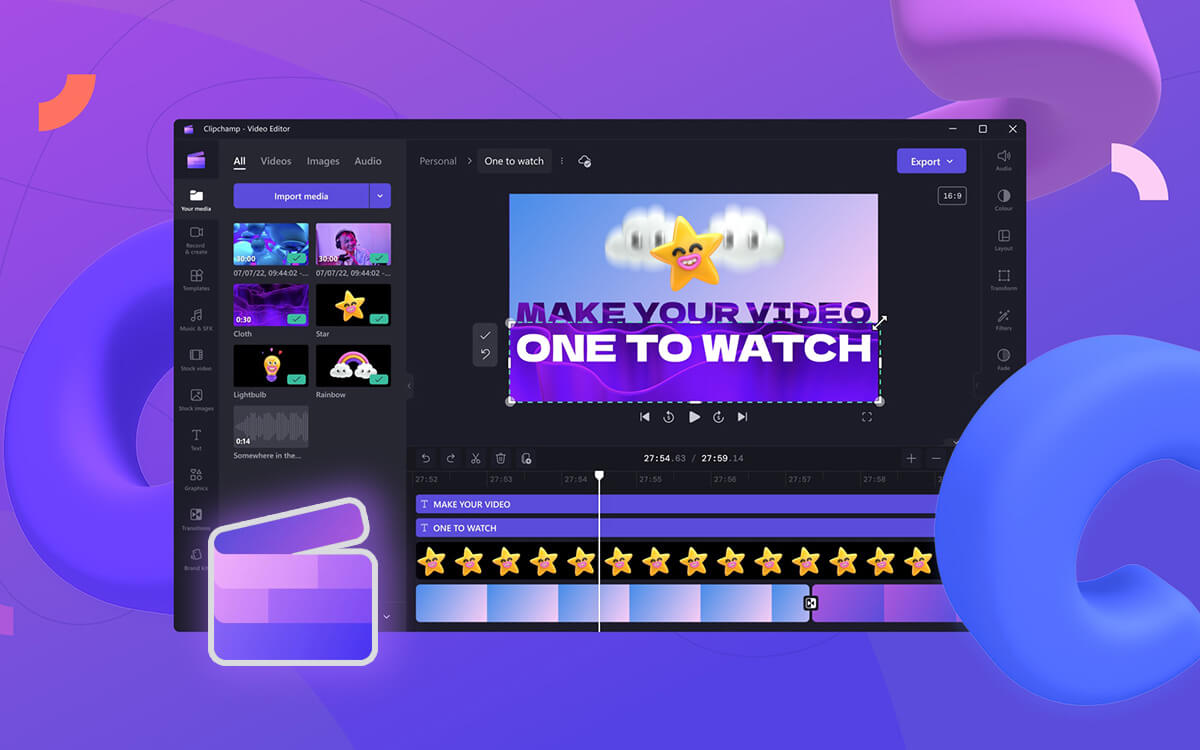 clipchamp free video editor