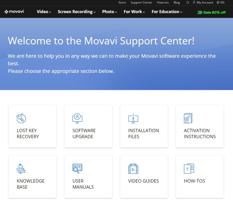 customer support of movavi
