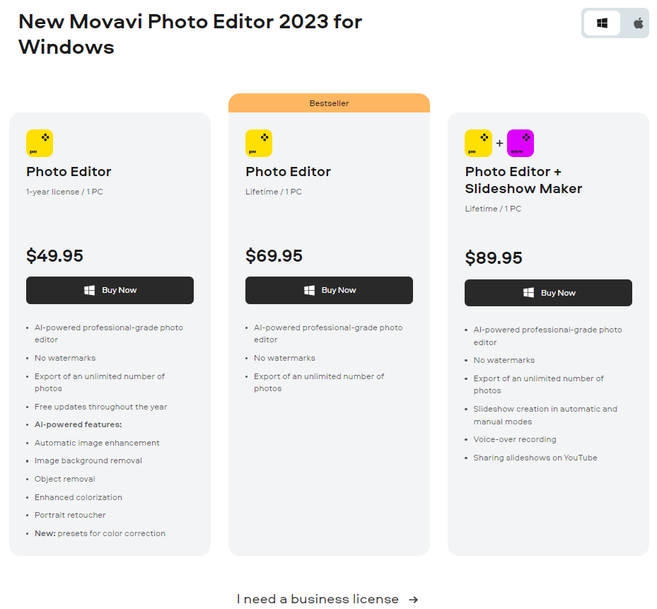 movavi pricing