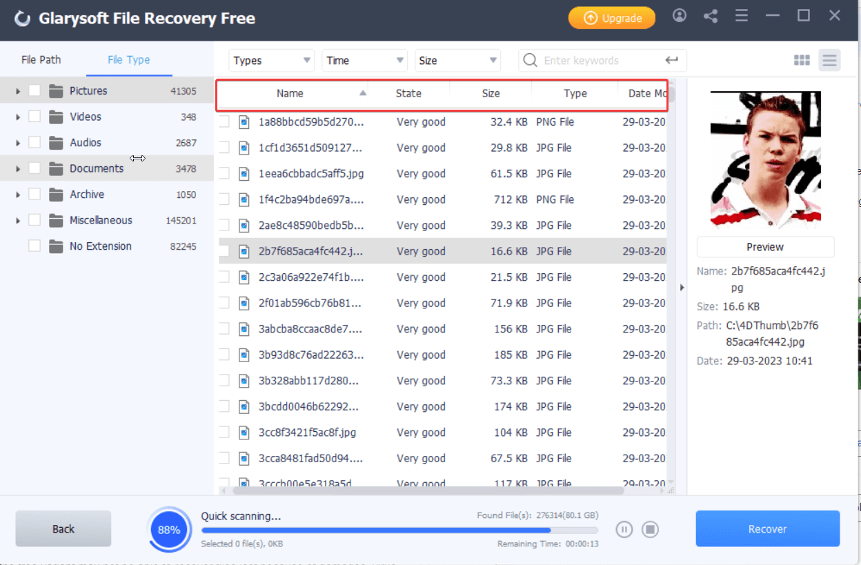 glarysoft file recovery free