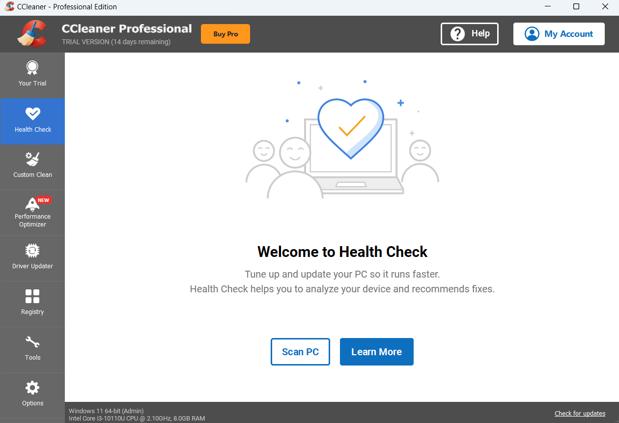 windows 11 check health