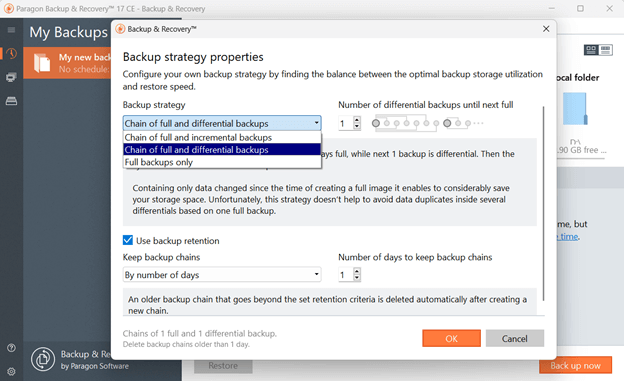 paragon free backup