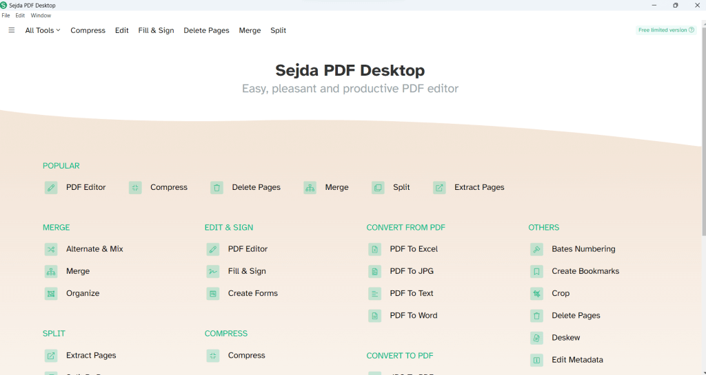 Sejda PDF